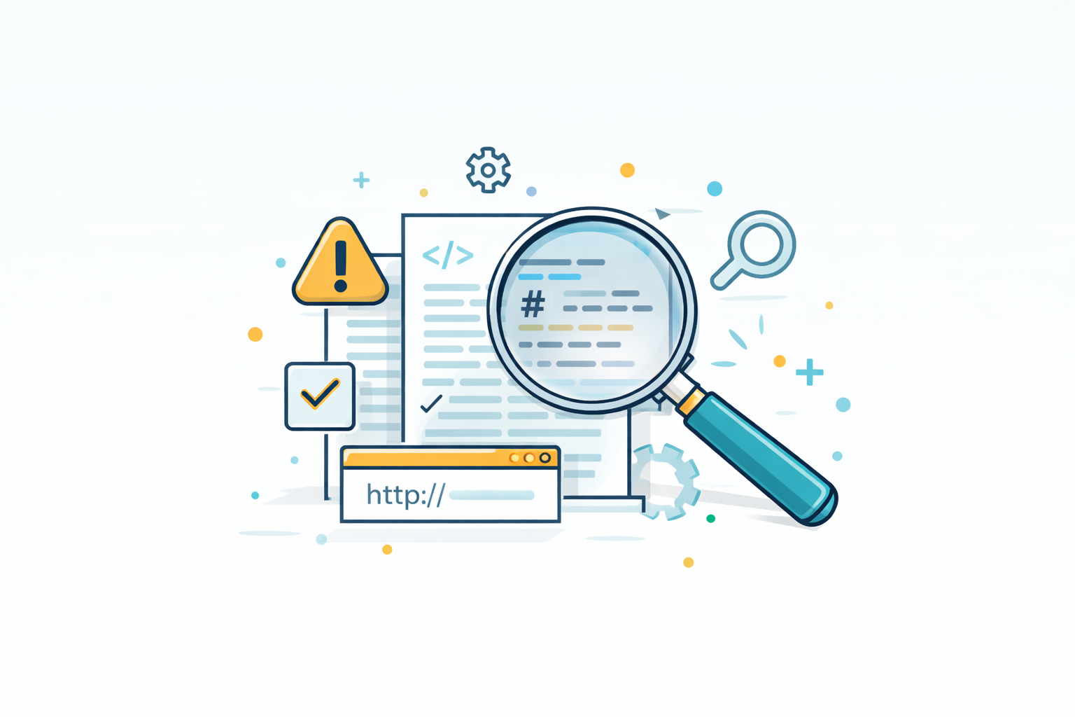 Illustration representing content review and feedback