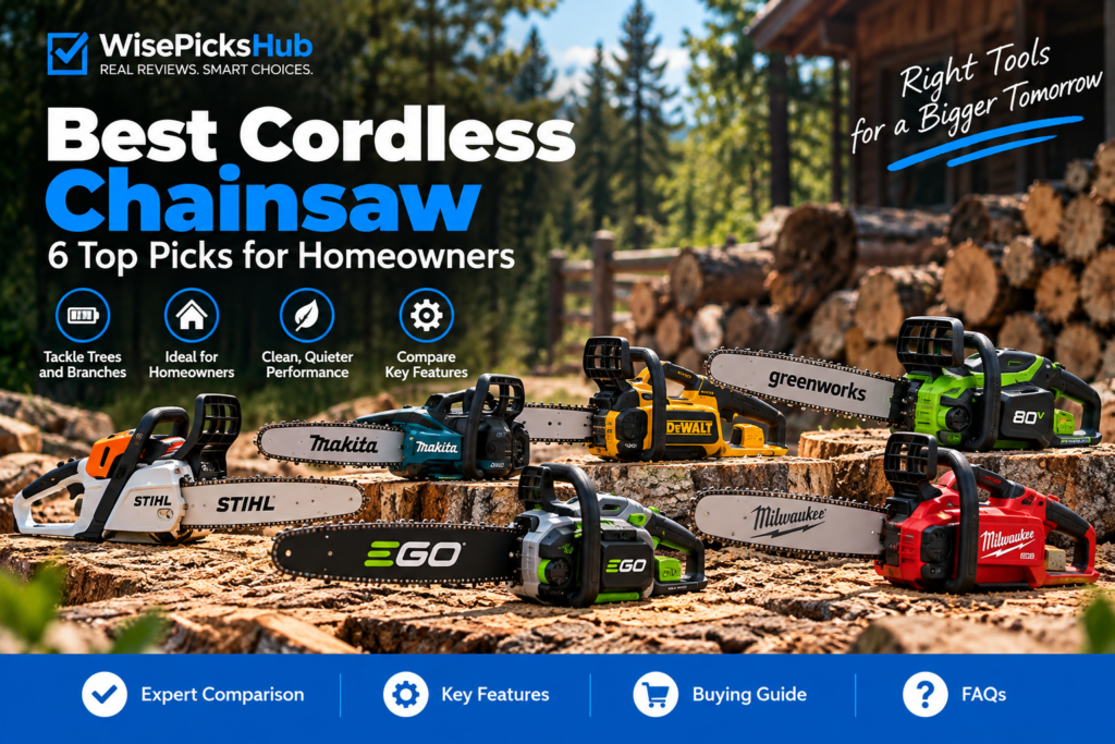 Best cordless chainsaw comparison – 6 top picks for homeowners