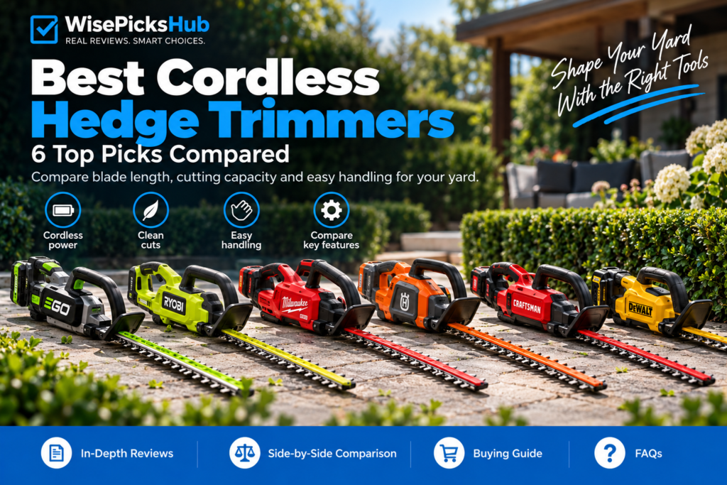 Best cordless hedge trimmers for 2026 compared for home and garden use