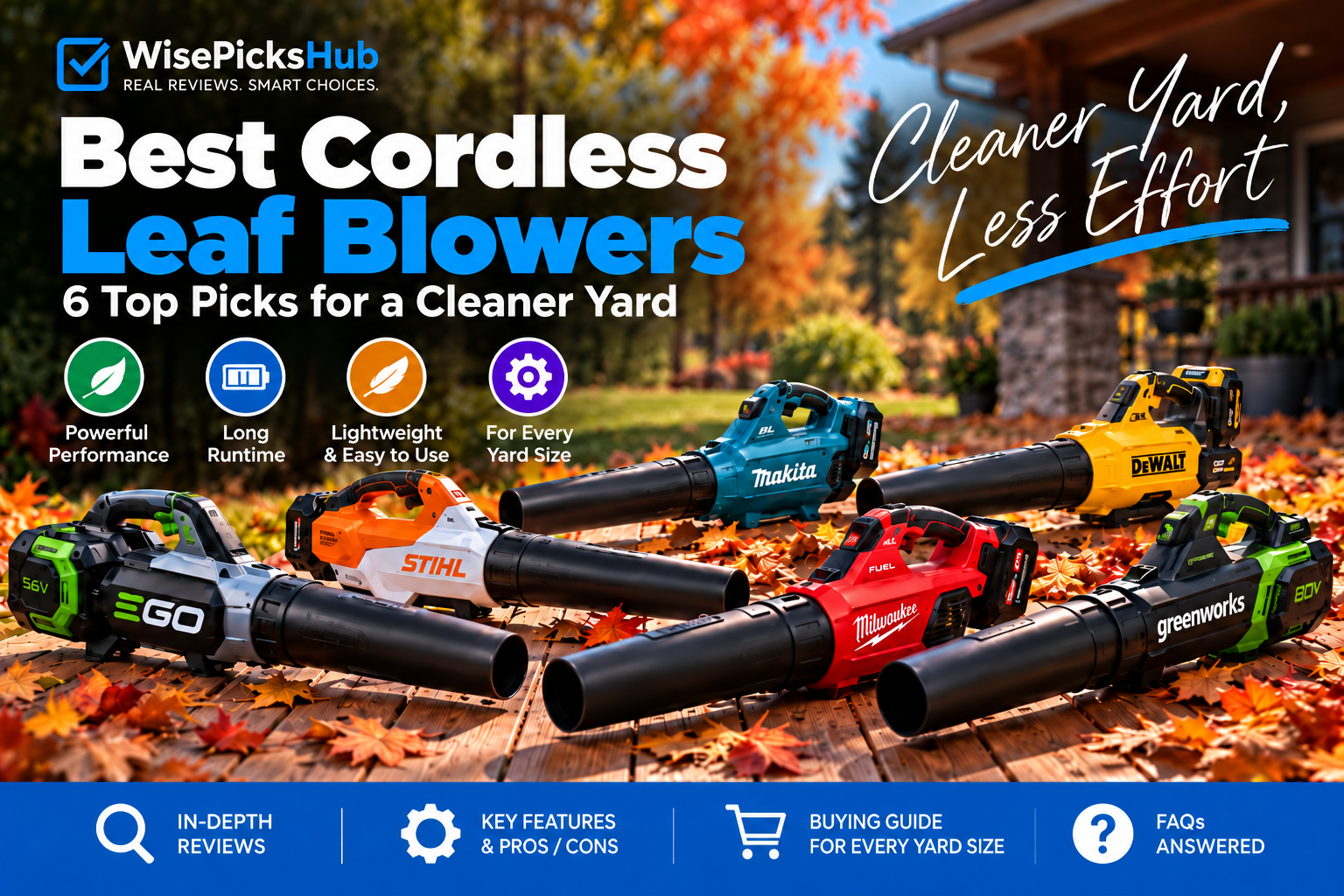 Best cordless leaf blowers for 2026 compared