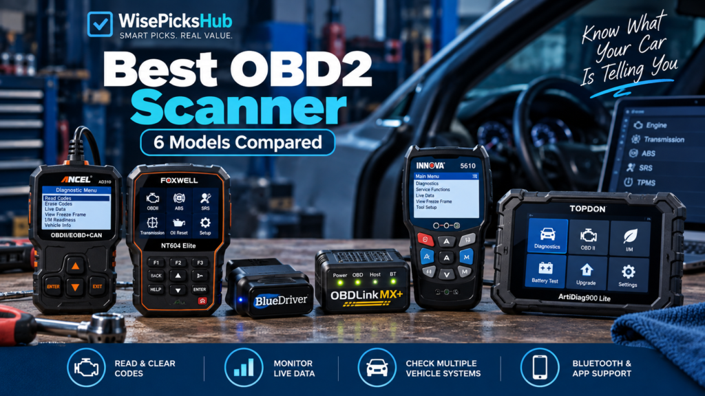 Best OBD2 scanner comparison – 6 models compared Title: Best OBD2 Scanner – 6 Models Compared