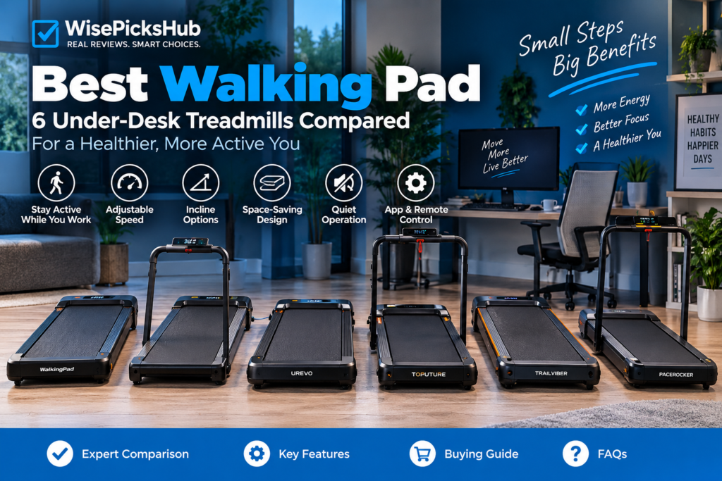 Best walking pad comparison with six under-desk treadmills for home and office